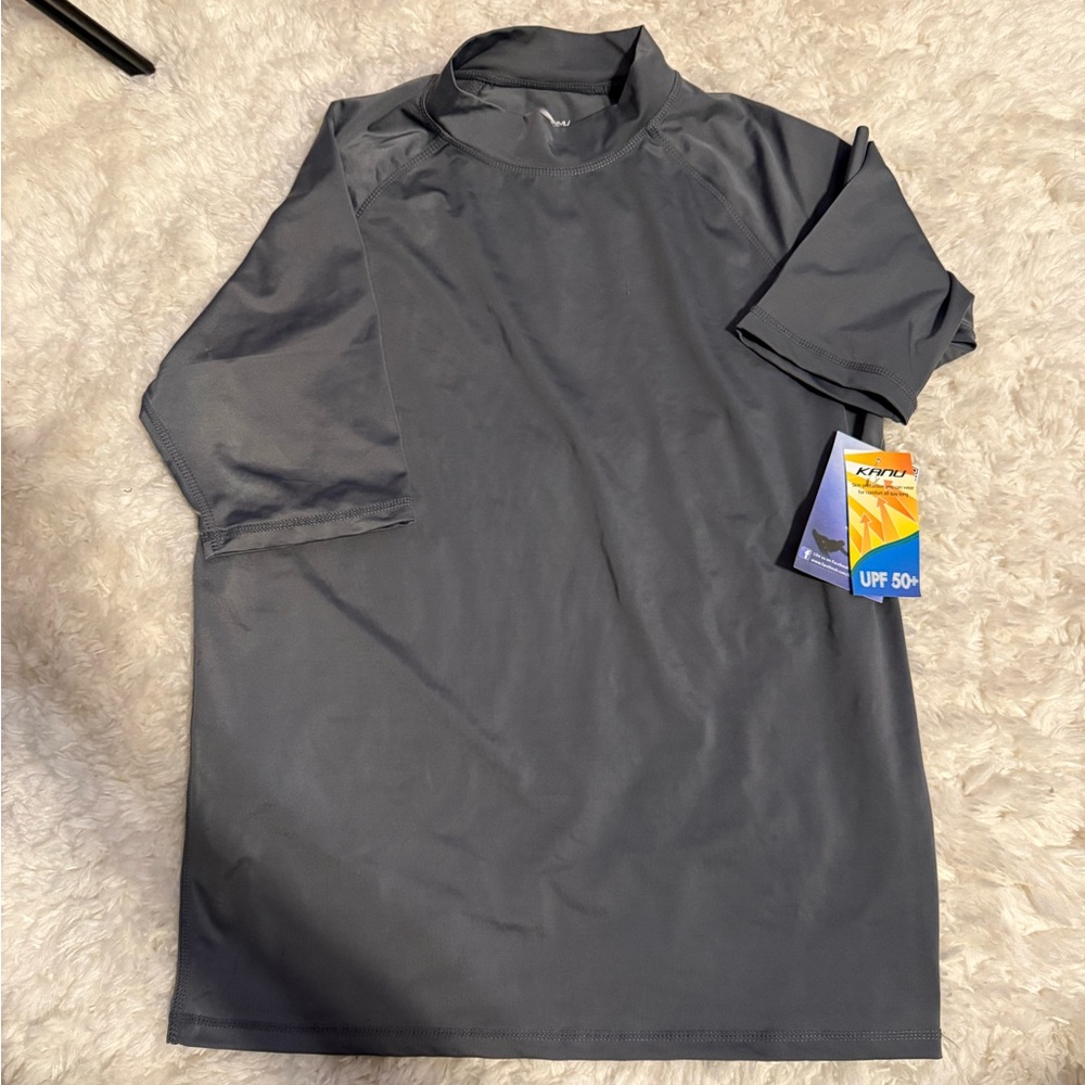 Kanu surf men’s short sleeve UPF 50+ swim shirt, size large NWT